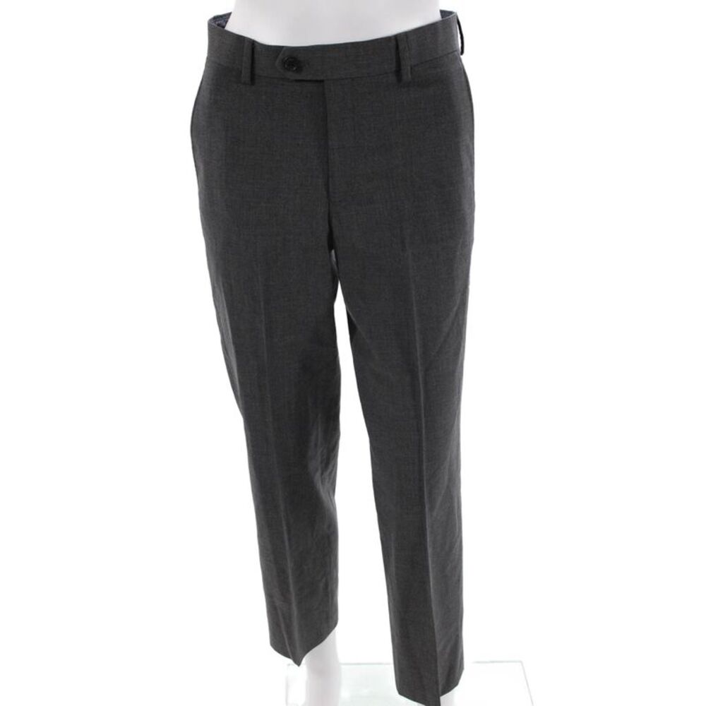 Tallia Mens Ankle Dress Pants Dark Gray Size 28